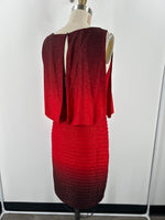 R&M Richards Red Metallic Dress, 12