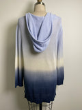 INC Blue Hooded Sweater, XL