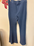 Aerie Blue Waffle Knit 32" Inseam Pants, L