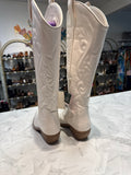 New Wild Fable White Faux Leather Wide Calf Boots, 9