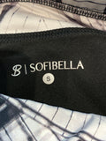 Sofibella White/Black Skort Skirt, S