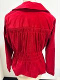 Joan Rivers Red Velveteen Jacket, M