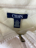 Chaps Ivory Fleece Vest, L