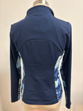 Boston Proper Blue Camo Jacket, XS