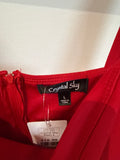 Crystal Sky Red Romper, L