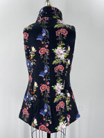 New Berek Floral Trellis Puffer Vest, M