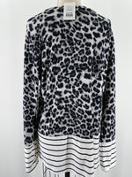 Cream n Sugar Animal Print Top, XL