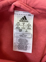 Adidas Pink Hoodie Zip Front Pocket Jacket, S