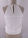 New White House Black Market White Eyelet Top, XS (retail $79)