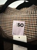 So Houndstooth Blazer Jacket, L