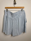 Torrid Blue Stripe Shorts, 1X