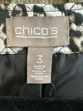 Chico's Animal Print Jacket, XL