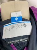 Columbia Purple Waterproof Rain Jacket, XL