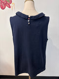 Talbots Navy Top, XL