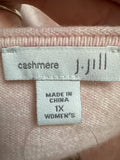 J. Jill Pink 100% Cashmere Sweater, 1X