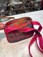 Natural Life Pink Floral Crossbody Bag, 7"x5"