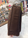 Vera Bradley Brown Shoulder Bag, 12"x7"