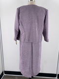 New Brianna Milay 2pc Lavender Dress + Jacket, 14