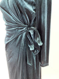 New Anne Klein Green Velvet Dress, S