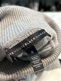 White House Black Market Gray Stripe Sweater, S