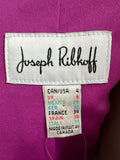 Joseph Ribkoff 3/4 Sleeve Purple/Black Jacket, 4