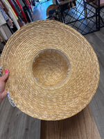 Tan/Navy Polka Dot Hat (not available for shipping)