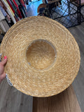 Tan/Navy Polka Dot Hat (not available for shipping)