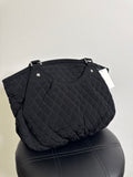 Vera Bradley Black Quilted Shoulder Bag, 15"x12"