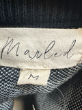 Marled Black Sweater, M