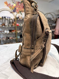 Free People Suede Sling Crossbody Bag, 9"x6"