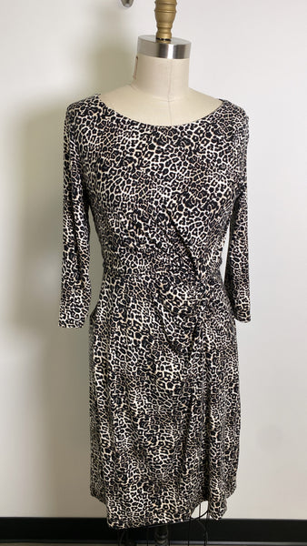 Dana Buchman Animal Print Dress, S