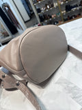 New Christopher Kon Putty Leather Crossbody Bag, 12"x12"