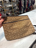 Coach Brown Signature Crossbody Bag, 13.5"x9"