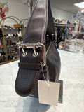 Furla Brown Leather Shoulder Bag, 12"x6"