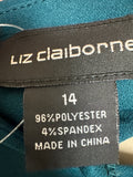 Liz Claiborne Teal Dress, 14