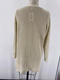 Old Navy Tan Open Stitch Cardigan, S