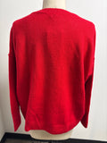 New Vince Camuto Red Heart Sweater, M