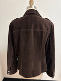 Bernardo Brown Suede Jacket, XL