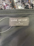 Lane Bryant Black Sequin Top, 22