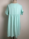 Pink Lily Green Dress, M