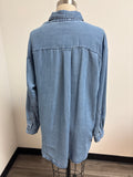 Loft Chambray Top, M