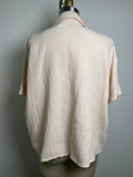 Mod Ref Ivory Gauze Top, L