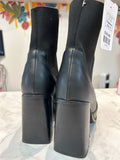 Express Black Faux Leather Boots, 8