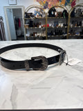 New Black with Silver Hardware Belt, M