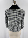 Tahari Black Houndstooth Jacket, 6 Petite