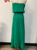Glam Green Strapless Dress, S