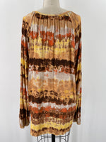 Belle Kim Gravel Print Top, XL