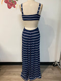 Ocean Drive Navy Stripe Dress, L