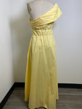 New Modesees Yellow One Shoulder Dress, XL
