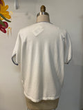 Tahari White/Navy Sweater, L